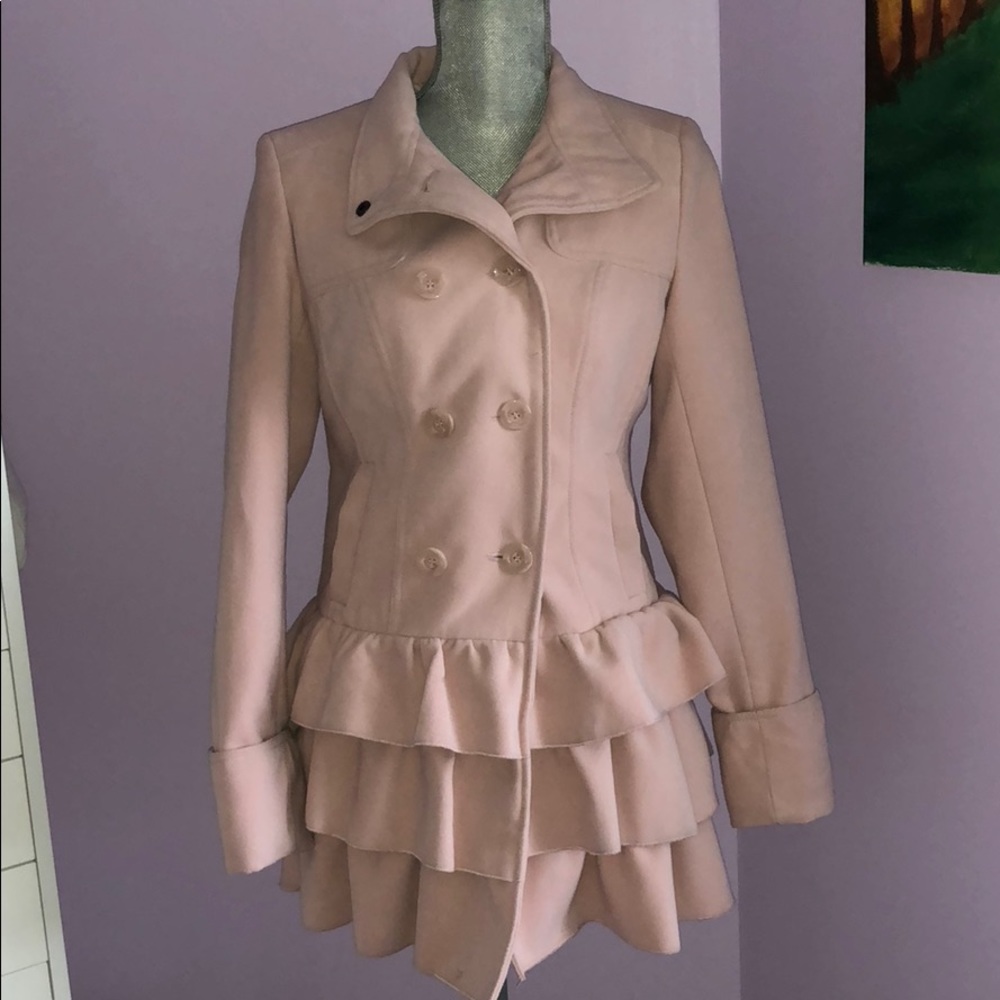 Xhilaration Double-breasted Tiered Jacket